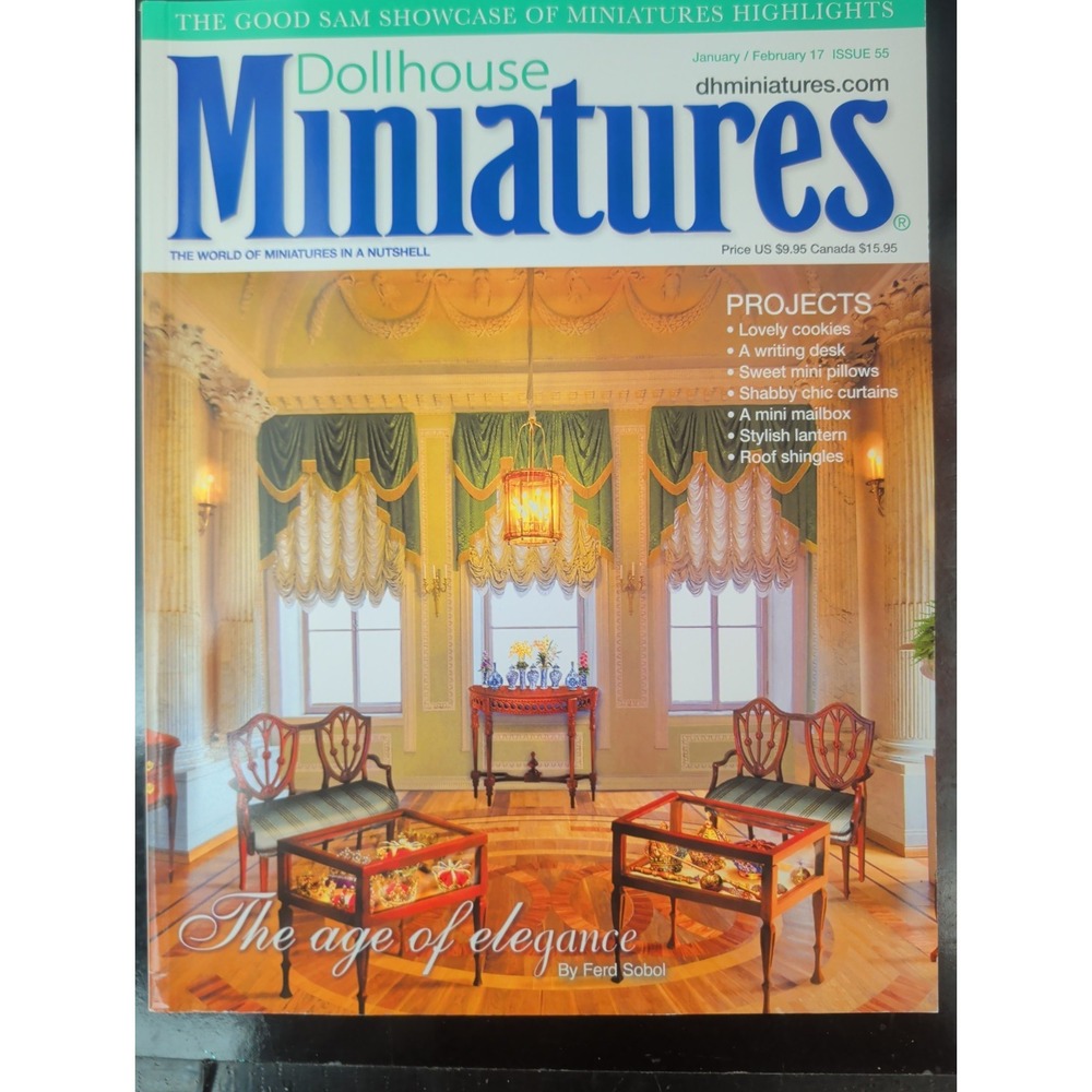Dollhouse Miniatures Magazine. January/February 2017. Issue 55.